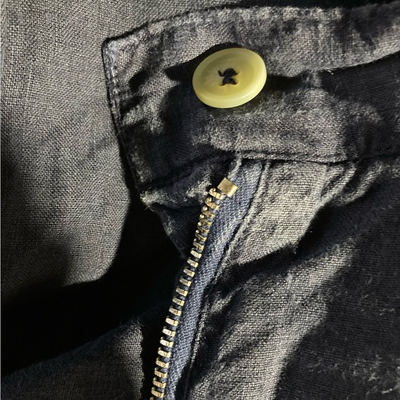 120% Lino/Made in Italy Blue Cotton Shorts Sz 44/10 - Picture 7 of 7